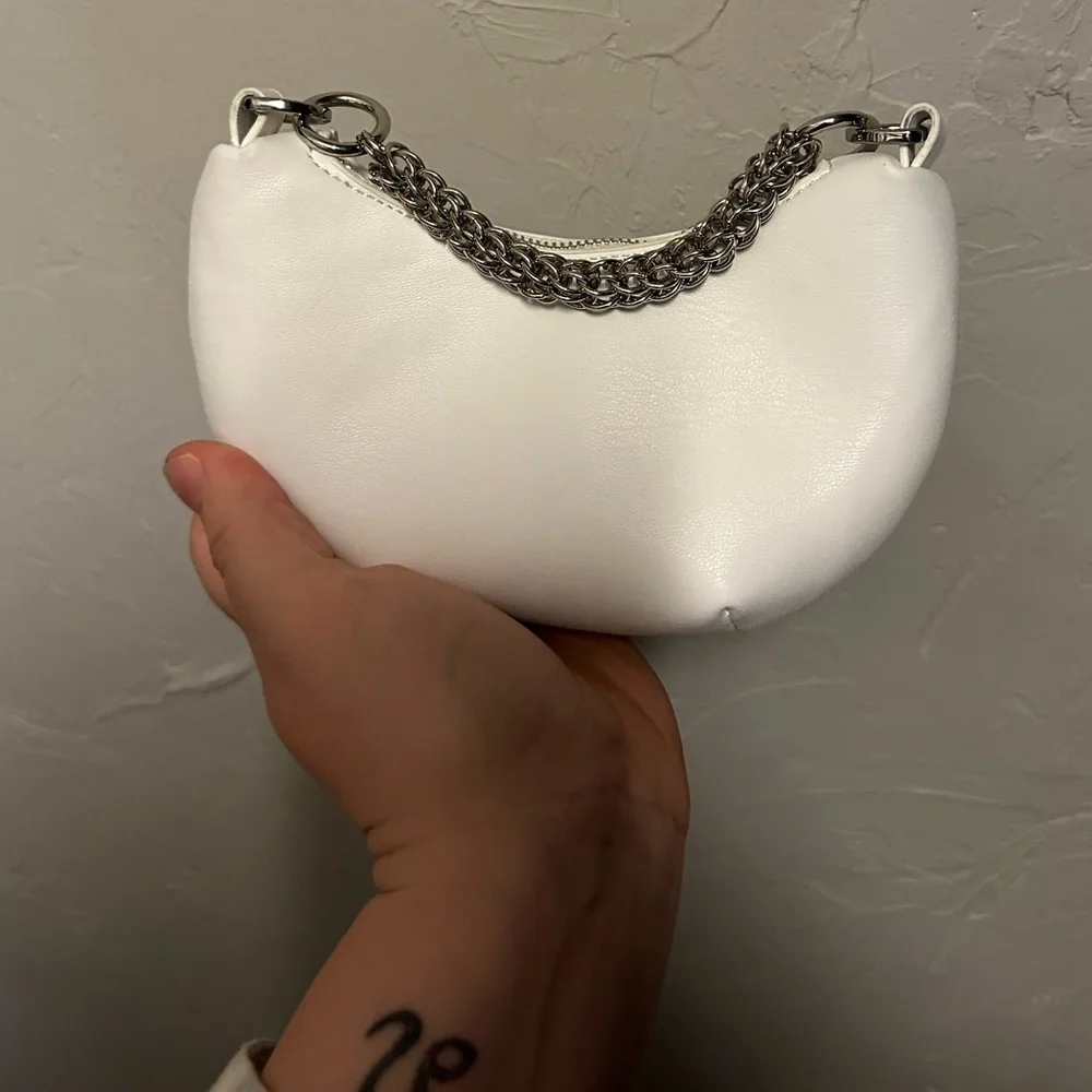 Urban Outfitters “Bea Micro Crescent” White Mini Purse - Picture 5 of 5